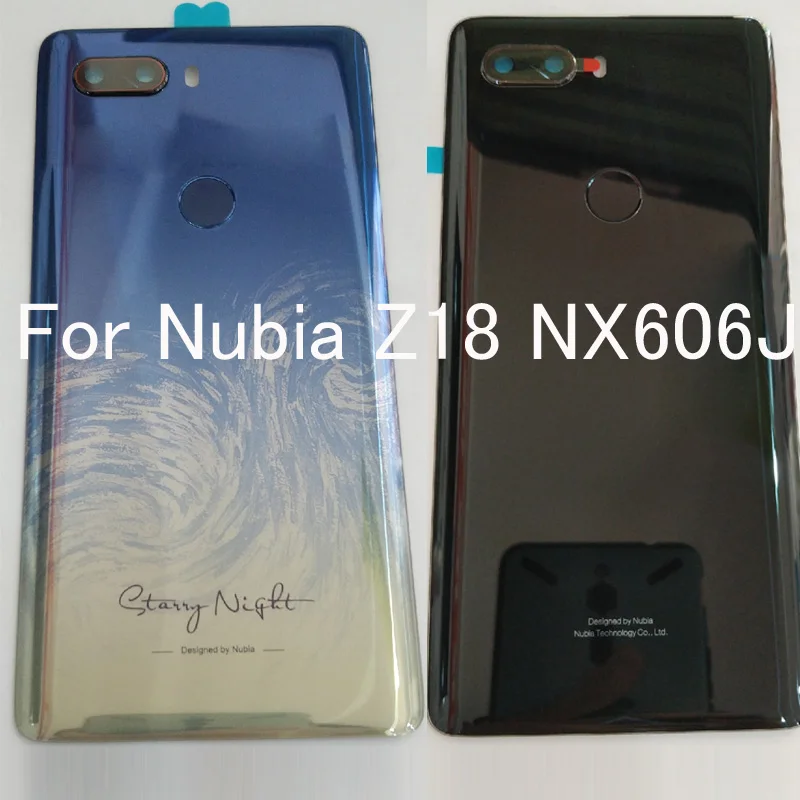 Оригинальная новая Задняя стеклянная задняя крышка для Nubia Z18 z 18 nx606j батарейный
