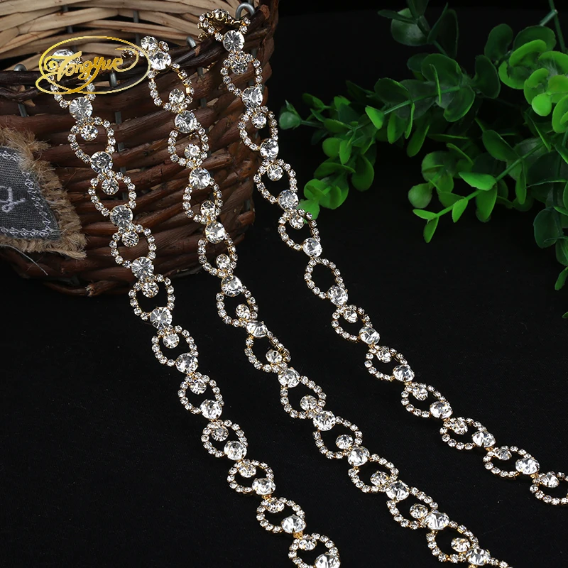 1Yd кольцо стиль стекло сплав базовая одежда украшение Обрезка DIY Швейные