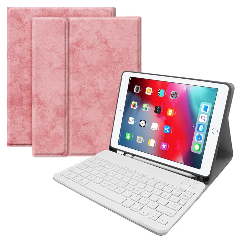 Беспроводная bluetooth клавиатура VOBERRY для iPad Air 10 5 дюйма 2019 со слотом ручки чехол