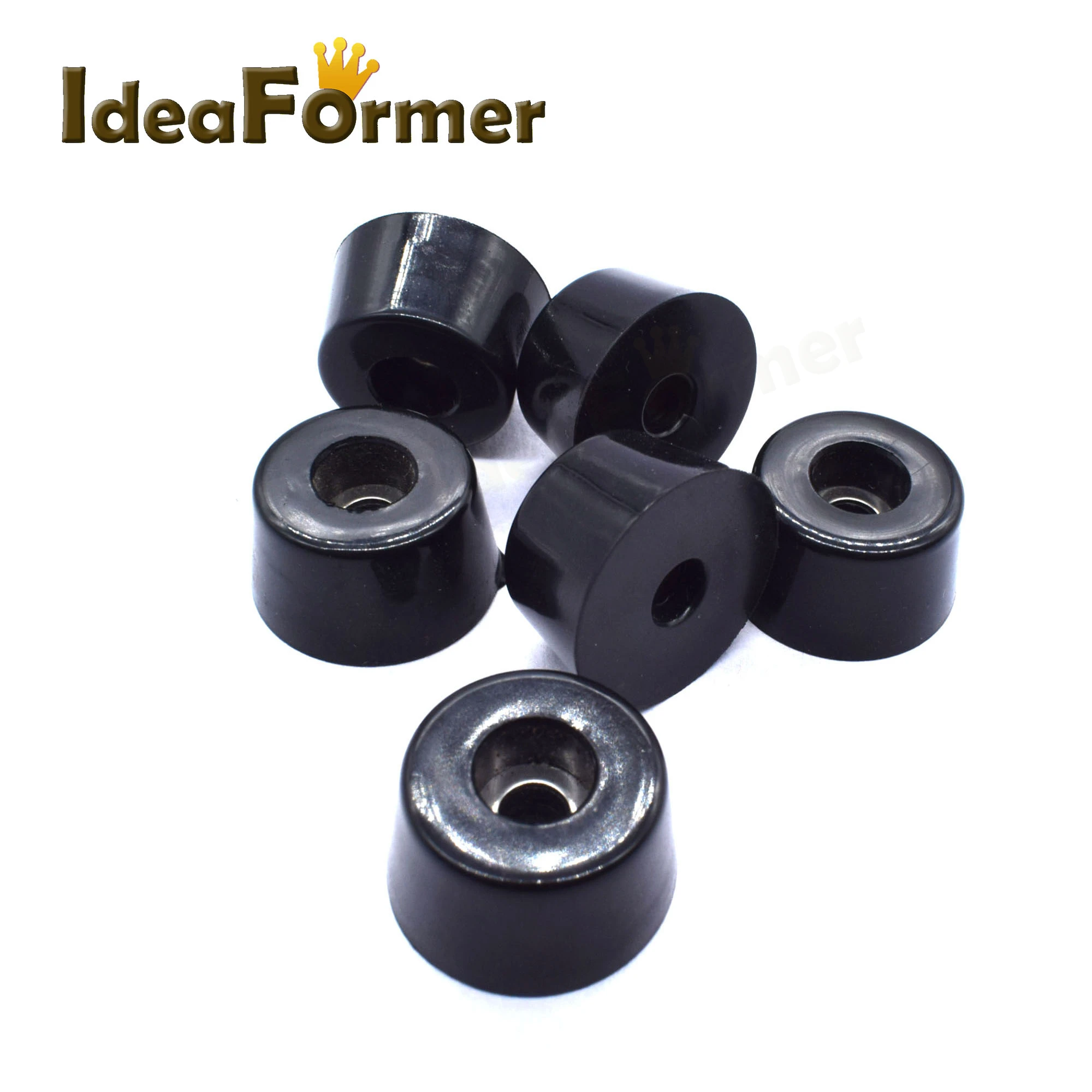 

10Pcs 3D Printer Tapered Non-slip Rubber Feet 25*20*13mm Shock Absorption Rubber Feet For 3D Printer Parts.