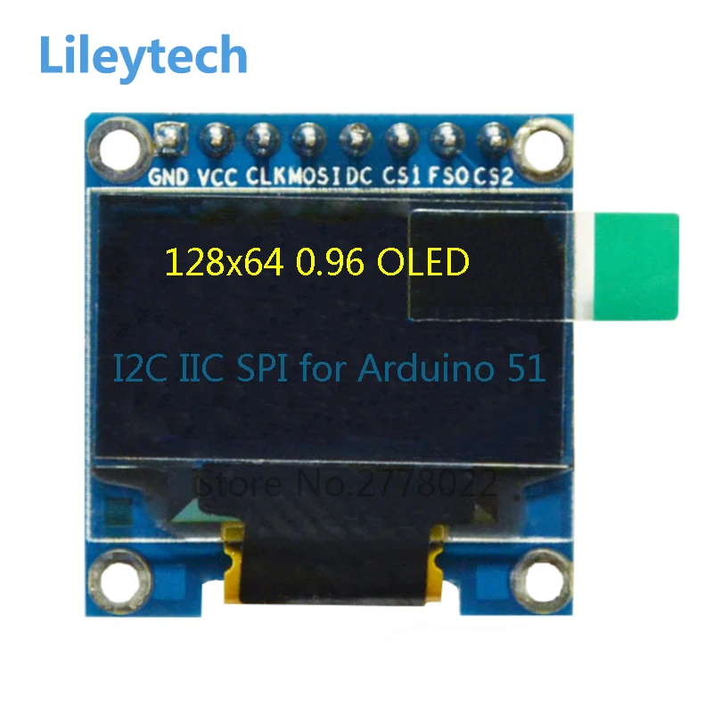 0.96 &quotдюйма желтый и синий I2C IIC Серийный 128x64 oled светодиодный дисплей SPI модуля SSD1306