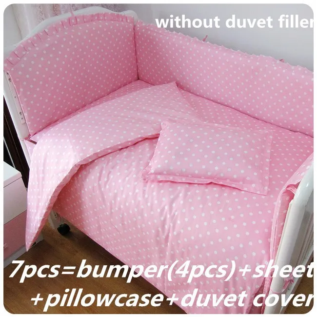 

Discount! 6/7pcs 100% cotton Crib Bumper Baby Bedding Set for Boys Crib Bedding ,120*60/120*70cm