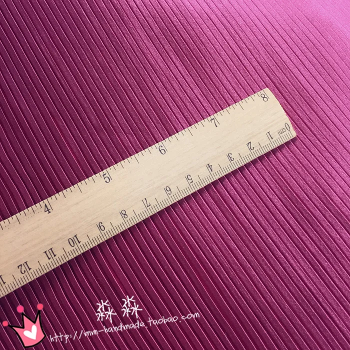 1 шт. ткань для одежды Mei красные полосы цепочка измельченная плиссированная