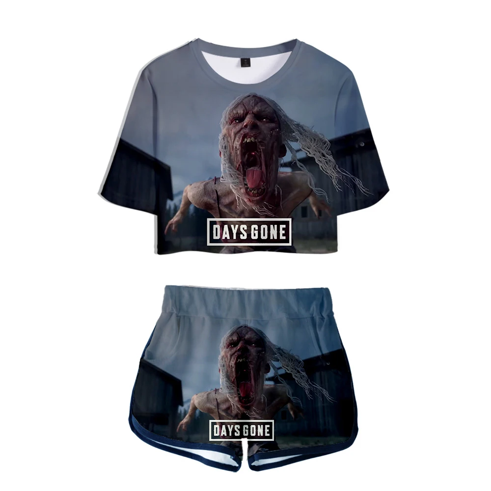 Adventure Zombie Days Gone Cool Midriff T-Shorts сексуальный клубный костюм Vrouwen летние мужские шорты