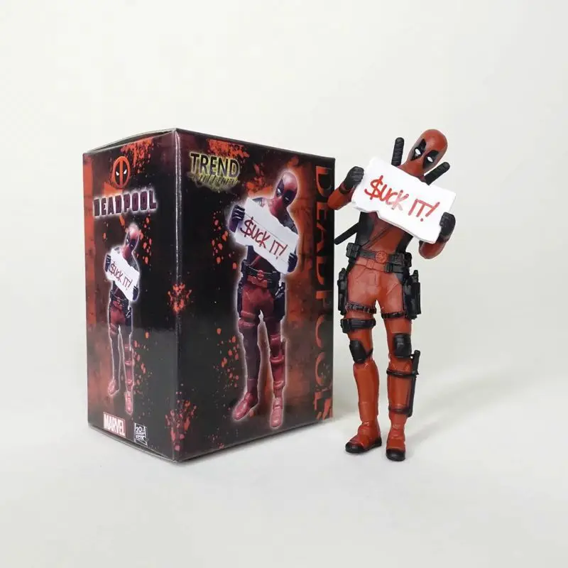 3 настольные украшения Дэдпул автомобиль офис Marvel 8 см X-MAN забавная милая фигурка