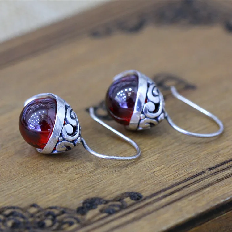 Серебряные сережки и ошейники из тайского серебра S925 пробы с тайскими