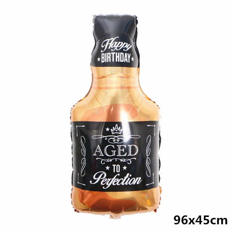 Whiskey Бутылки вина Виски фольги воздушные шары с днем рождения украшения для взрослых детей надувные шарики для свадьбы события вечерние шары - Цвет: Whiskey