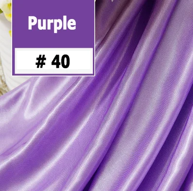 40 purple 20 футов длинный свадебный фон пеленки коралловые пеленки вечерние занавески драпировка дизайн сценический Фон атласная драпировка украшения стен - Цвет: 40 purple