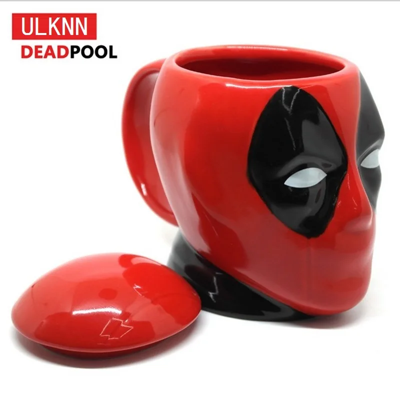 ULKNN Творческий Звездные войны Керамика Кружка Дэдпул 3D кофе чашка с крышкой