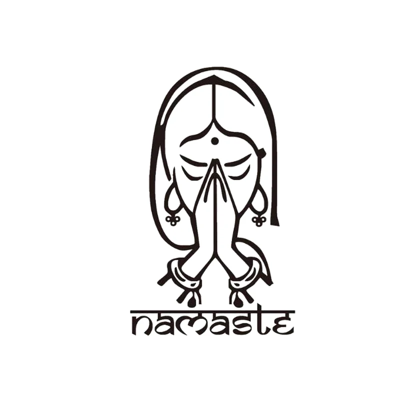 ZOOYOO Namaste настенные индийские стикеры Настенные наклейки Йога Домашний Декор