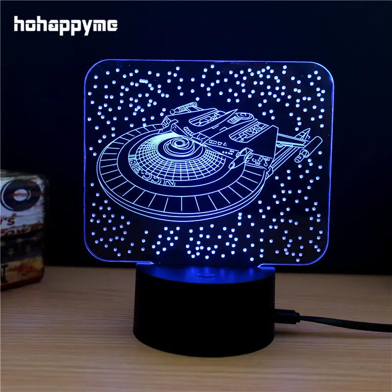 Космический корабль светодиодный светильник Акриловый СВЕТОДИОДНЫЙ Знак