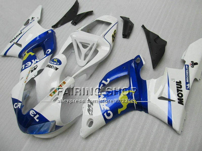 Комплект обтекателей P6RV для YAMAHA YZF R1 YZF1000 98 99 инъекция мотоцикла темно синие белые