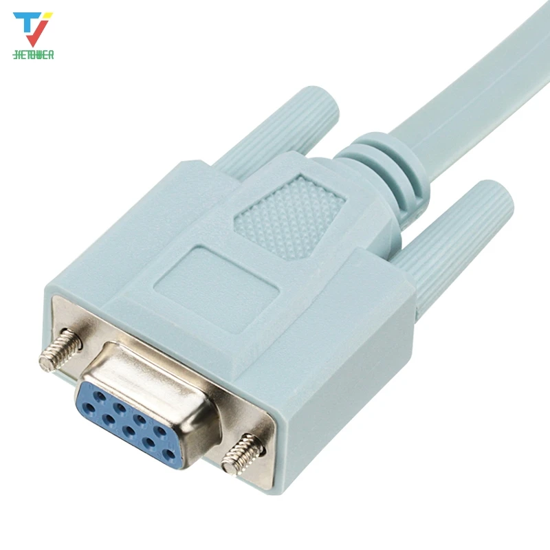 100 шт./лот DB9 до RJ45 соединительный сетевой кабель для маршрутизатора Cisco