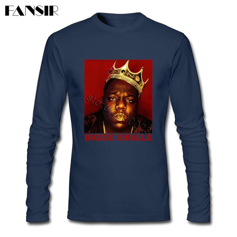 Футболка Biggie Smalls мужская с длинным рукавом рубашка из органического хлопка