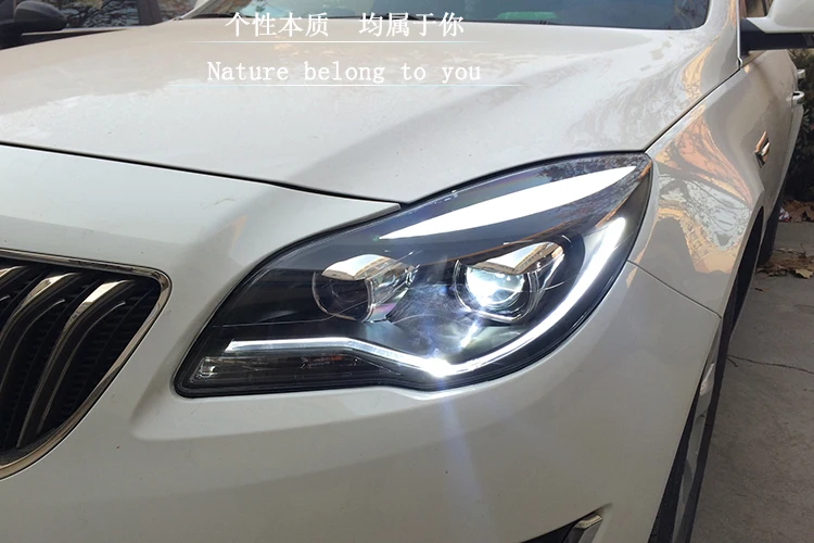 Doxa автомобильный Стайлинг светодиодный головной фонарь для Opel Insignia фары- новое поступление светодиодный drl HID комплект Биксеноновые линзы ближнего света