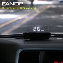 Умный зеркальный дисплей HUD EANOP OBD2, автомобильный проектор скорости, автоматический контроль напряжения KMH/KPM
