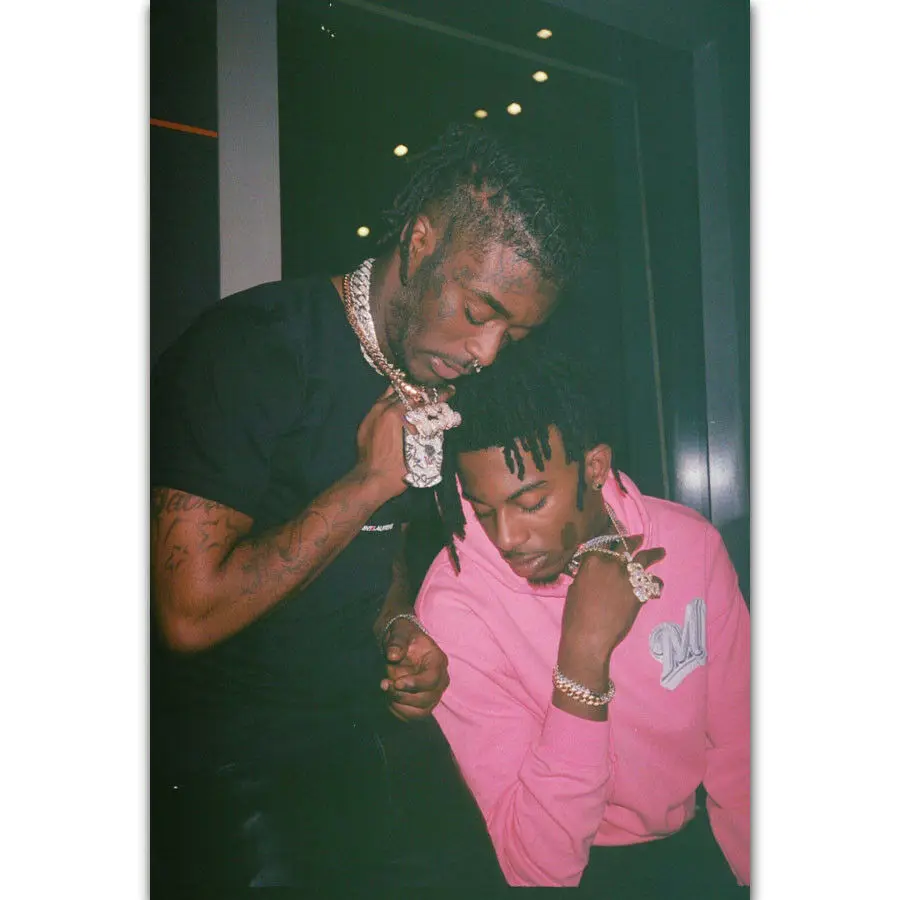 Q2110 плакаты и принты Playboi Carti & Lil Uzi Vert Rap Hip Hop Singer Star Tour художественный постер