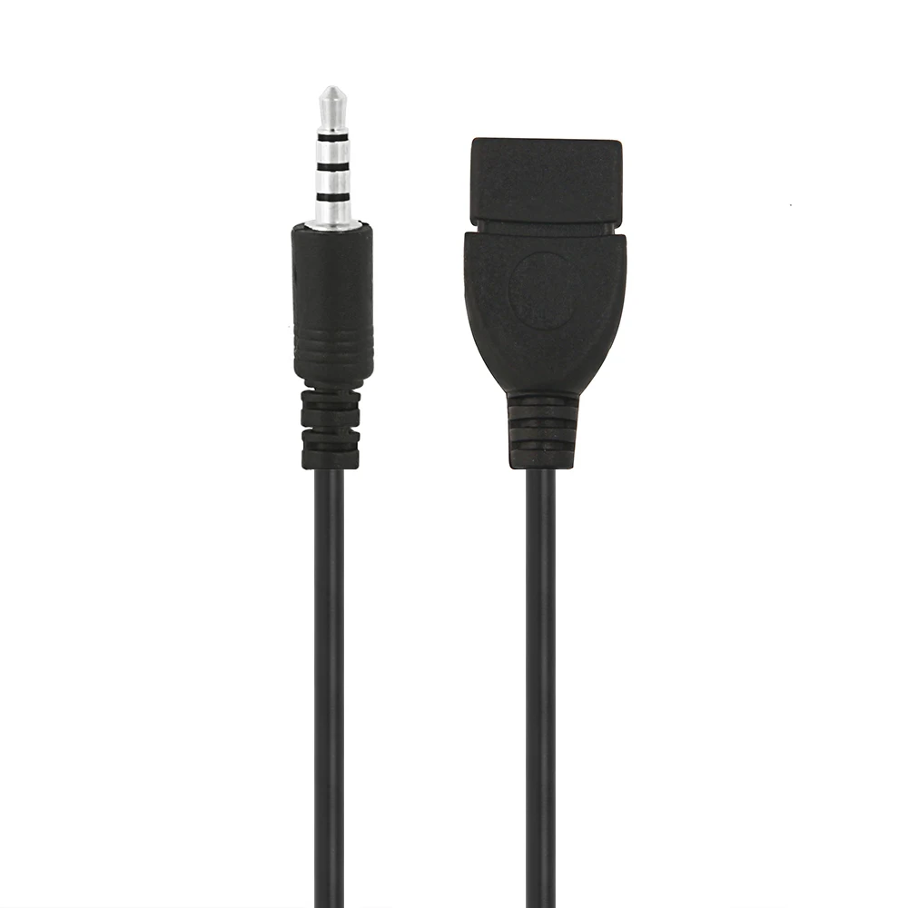3 5 мм аудио разъем AUX для USB 2 0 Тип A Женский Адаптер конвертера OTG кабель DE08 Прямая