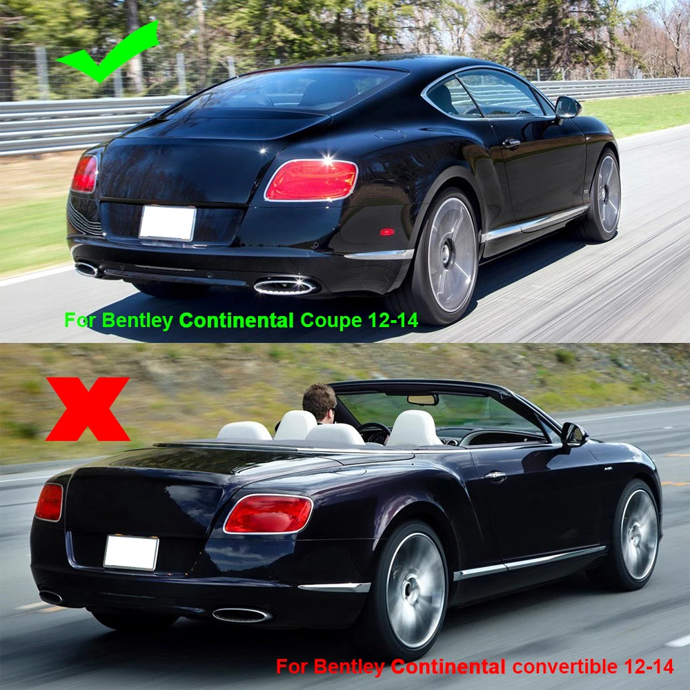 Чехол из углеродного волокна для заднего багажника бортика спойлера крыла Bentley