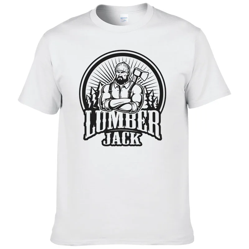 Lumbering Jack футболка для мужчин летние топы из хлопка с короткими рукавами