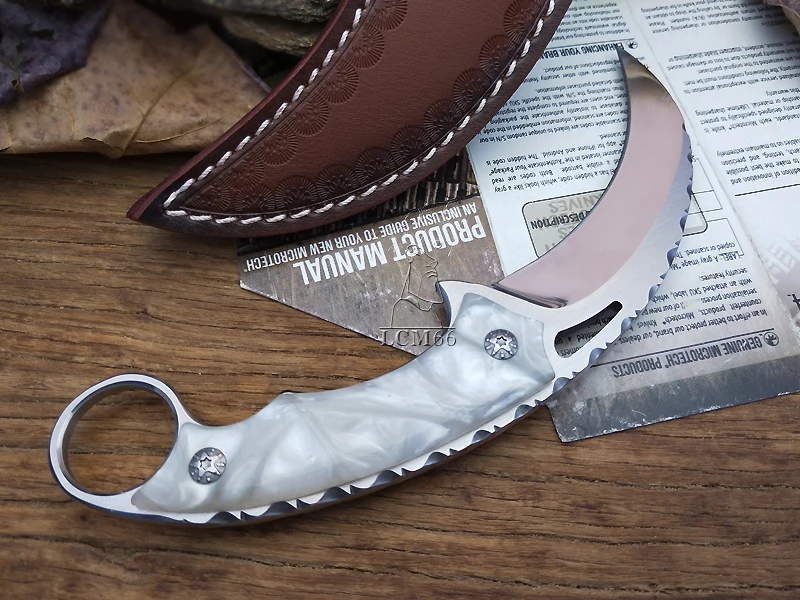 LCM66 тактика karambit Скорпион коготь нож открытый кемпинг джунгли выживания битва Фиксированным Лезвием Охотничьи ножи инструмент самообороны