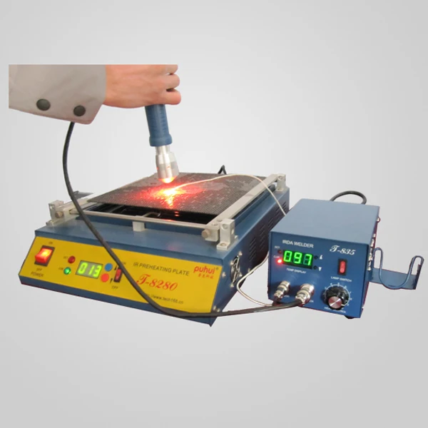 PUHUI 110 V/220 V T835/T-835 Инфракрасная паяльная и распаивающаяся SMD паяльная станция сварочный аппарат BGA irda