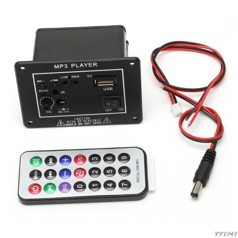 20 Вт Высокая мощность DC 12 В Bluetooth автомобильный сабвуфер Hi-Fi усилитель плата TF USB +