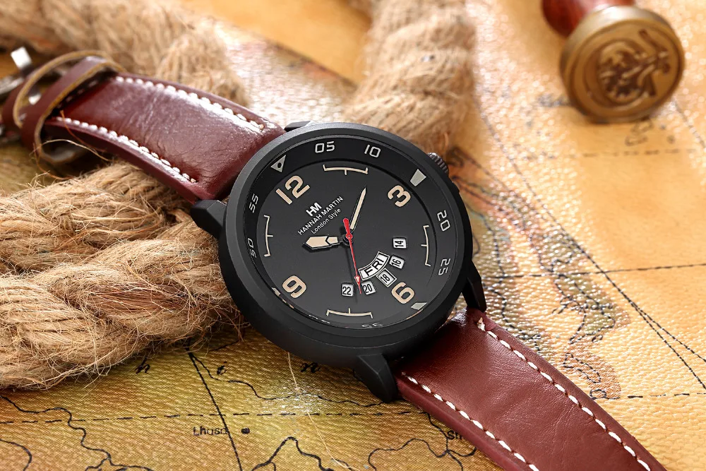 Новинка 2017 мужские кварцевые часы лучший бренд Роскошный хронограф спортивные