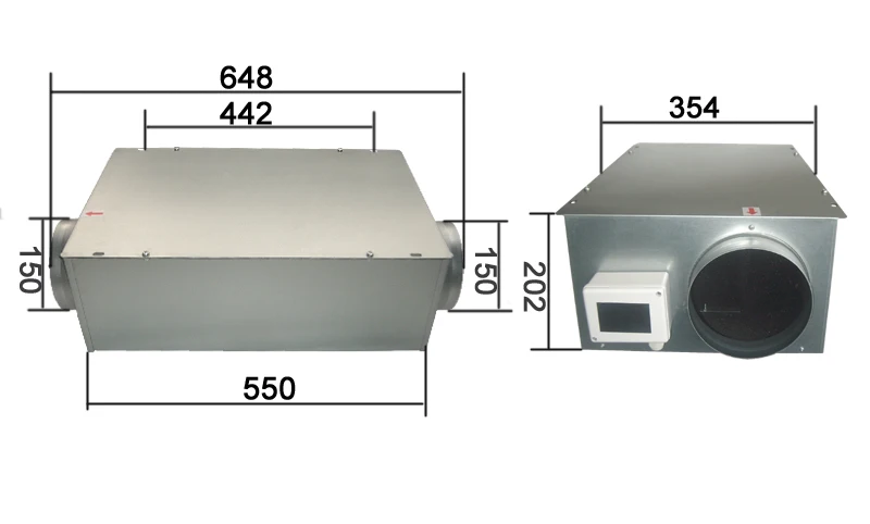 6''110v/220 V умный дом, крайне низкий уровень шума, Вытяжной вентилятор FAV600 рядный канальный вентилятор для жилых и коммерческих Ванная комната вентиляции