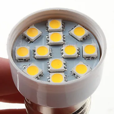 5 шт. светодиодный светильник E26/E27 3 Вт 12 SMD 5050 100 лм теплый белый круглые лампы