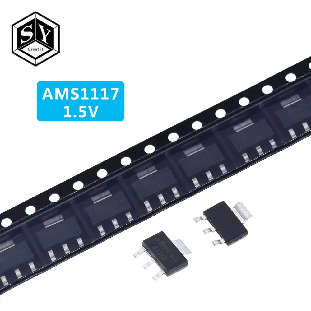 70 шт. = 7 видов * 10 комплект AMS1117 ADJ 5.0V 3.3V 2.5V 1.8V 1.5V|Интегральные схемы| |