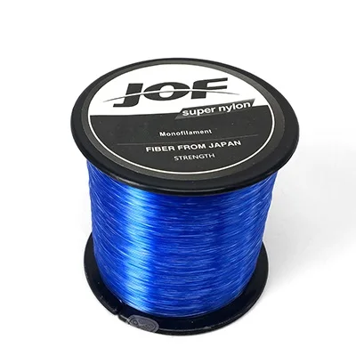Blue JOF 1000 м 500 м нейлоновая леска моно 4,4-28,6lb соленая/Пресноводная японская - Цвет: Blue