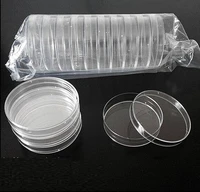 10pcs clear 60mm plastic petri dish with coverculture dish free shipping