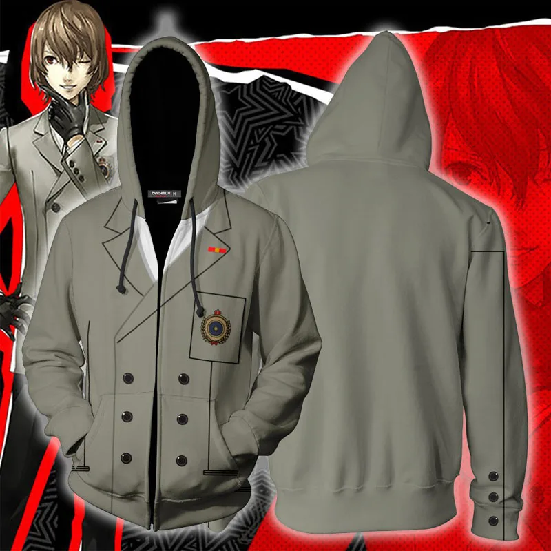 Толстовка Cosroad Game Persona 5 для косплея Свитшот Ren Amamiya P5 мужчин и женщин тренировочный