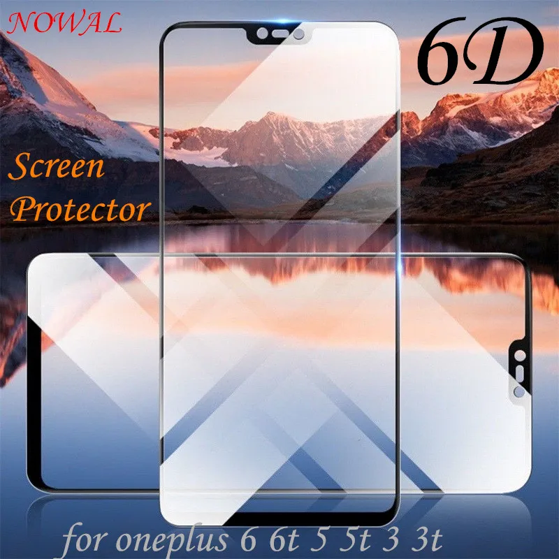 NOWAL 6D Защитная пленка для экрана Flim чехол OnePlus 5 T 6 9 H передняя крышка из