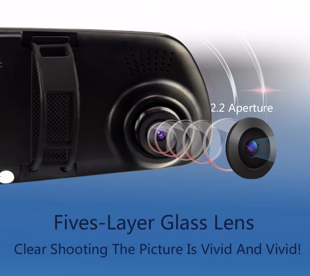 3 2 дюймов Автомобильный видеорегистратор зеркало заднего вида Цифровое видео