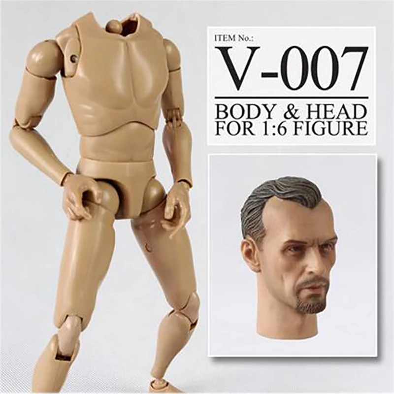 Мужской/человек тонкий кожаный чехол с плеча ню V1 N тело для 1:6 рисунок + 1/6th A 07 из