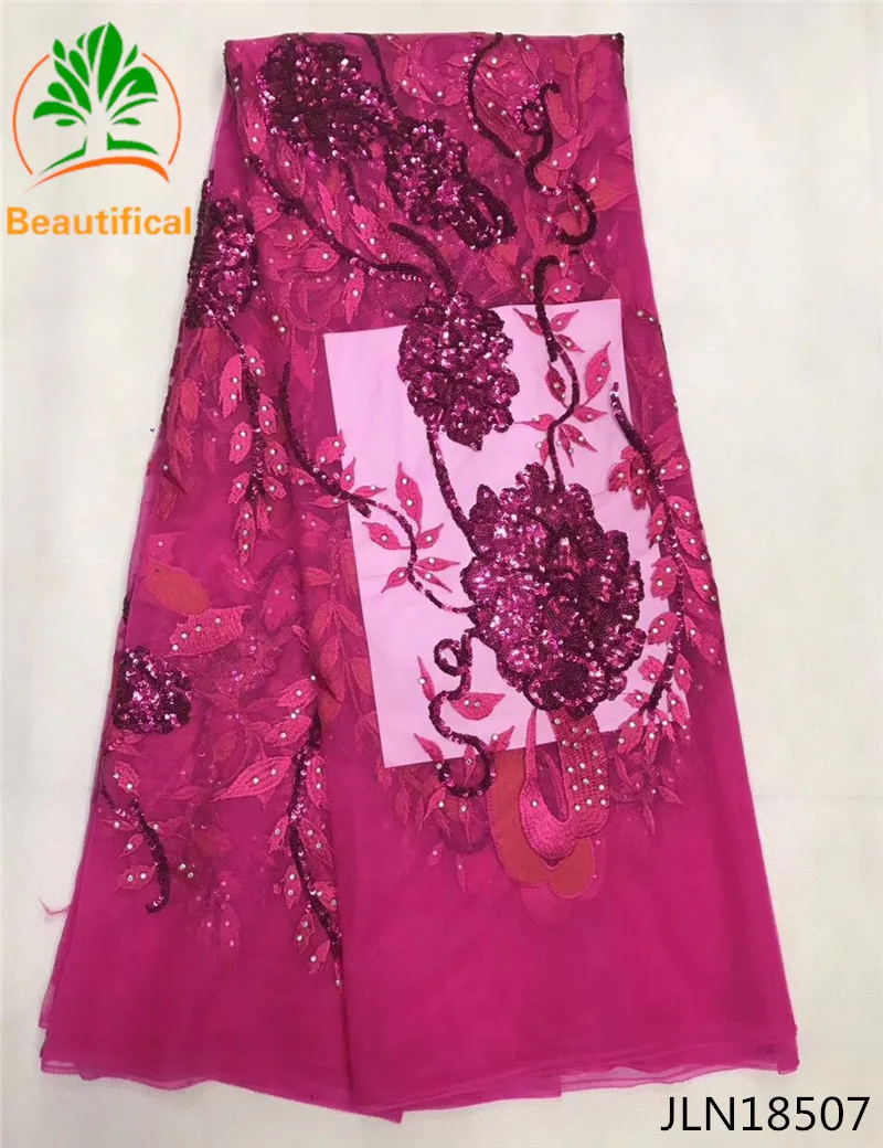 Красивые африканские кружевная ткань вышивка золотом Блестки + камни тюль