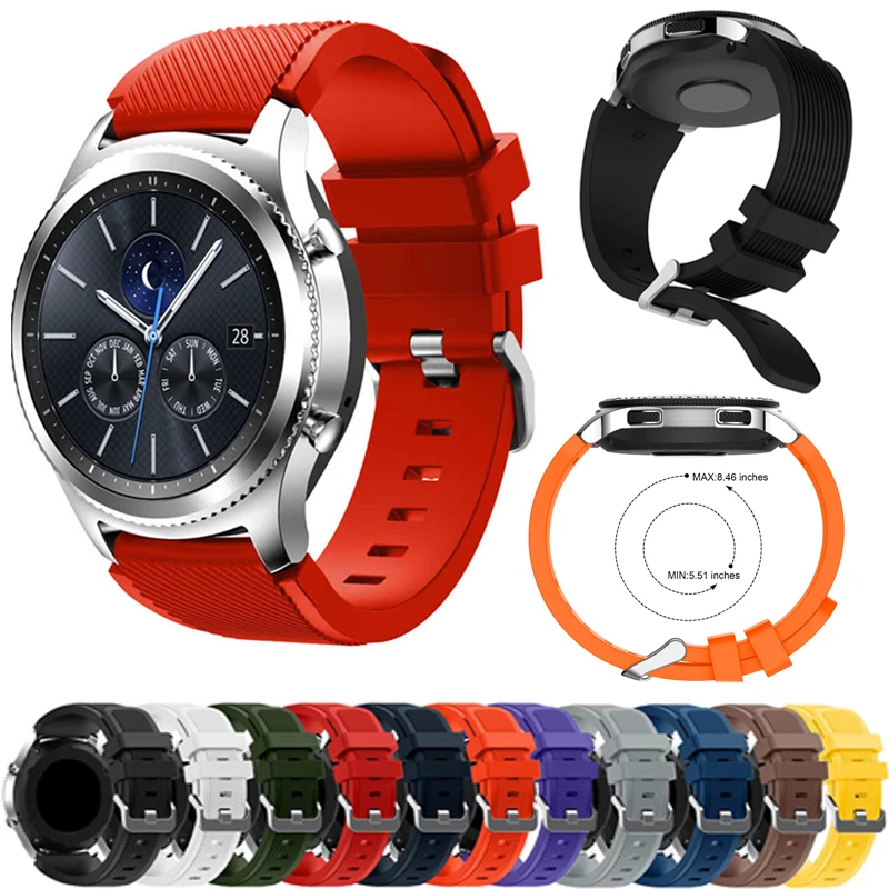 Gear S3 Frontier ремешок для часов Galaxy Watch 46 мм силиконовый сменный 18 цветов аксессуары