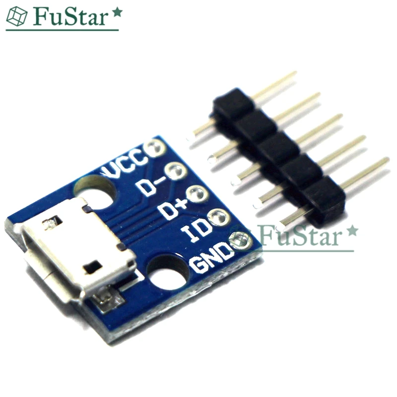 Плата Micro USB 10 шт. адаптер питания 5 В коммутационный интерфейсный модуль для