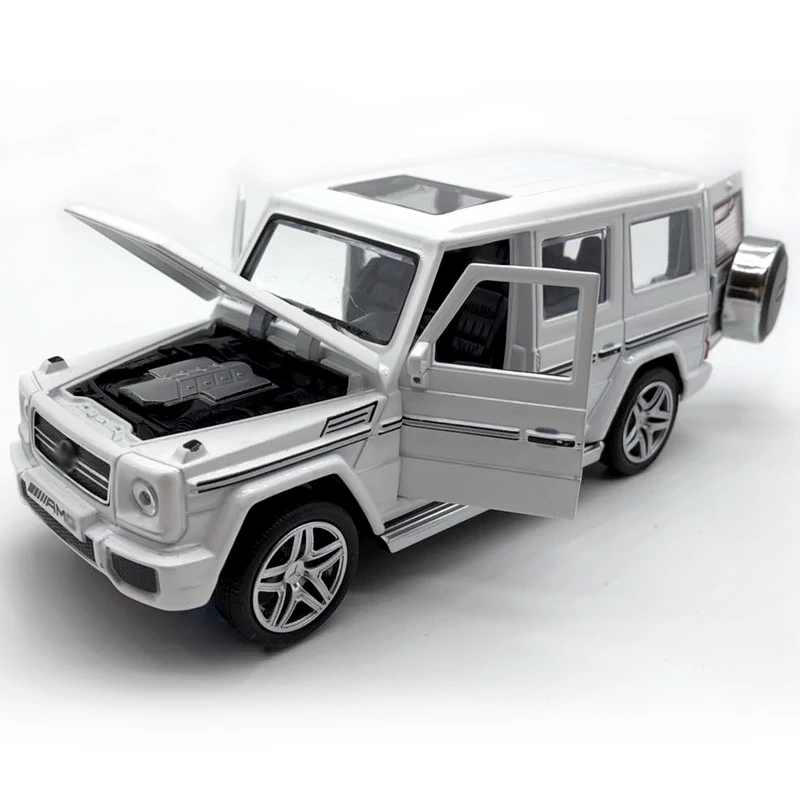 1:32 Масштаб литой автомобиль Benz G-Class SUV AMG Модель оттягивающийся автомобиль подарок на день рождения игрушка для мальчика