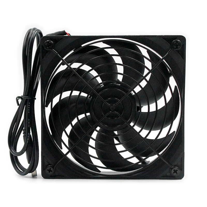 Высокоскоростной бесшумный охлаждающий вентилятор с USB портом 12 см 5 в