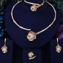GODKI Bamboo Knot Rose Flower роскошное 3 тона женское нигерийское свадебное
