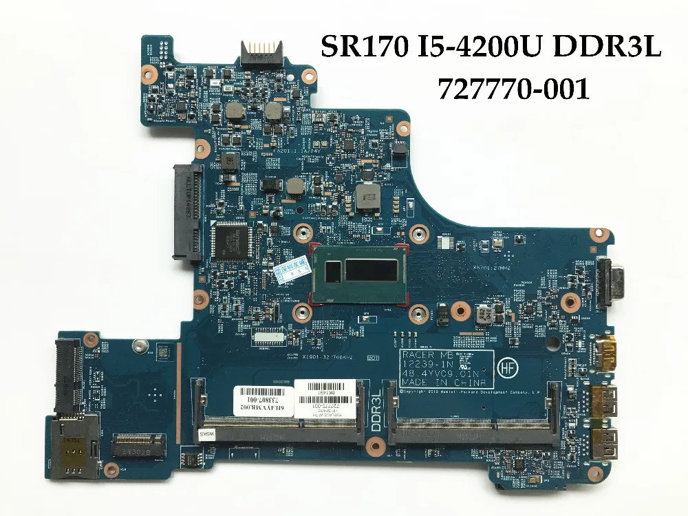Высококачественная материнская плата для ноутбука HP Probook 430 G1 727770-601 48 4yv09. 011 SR170