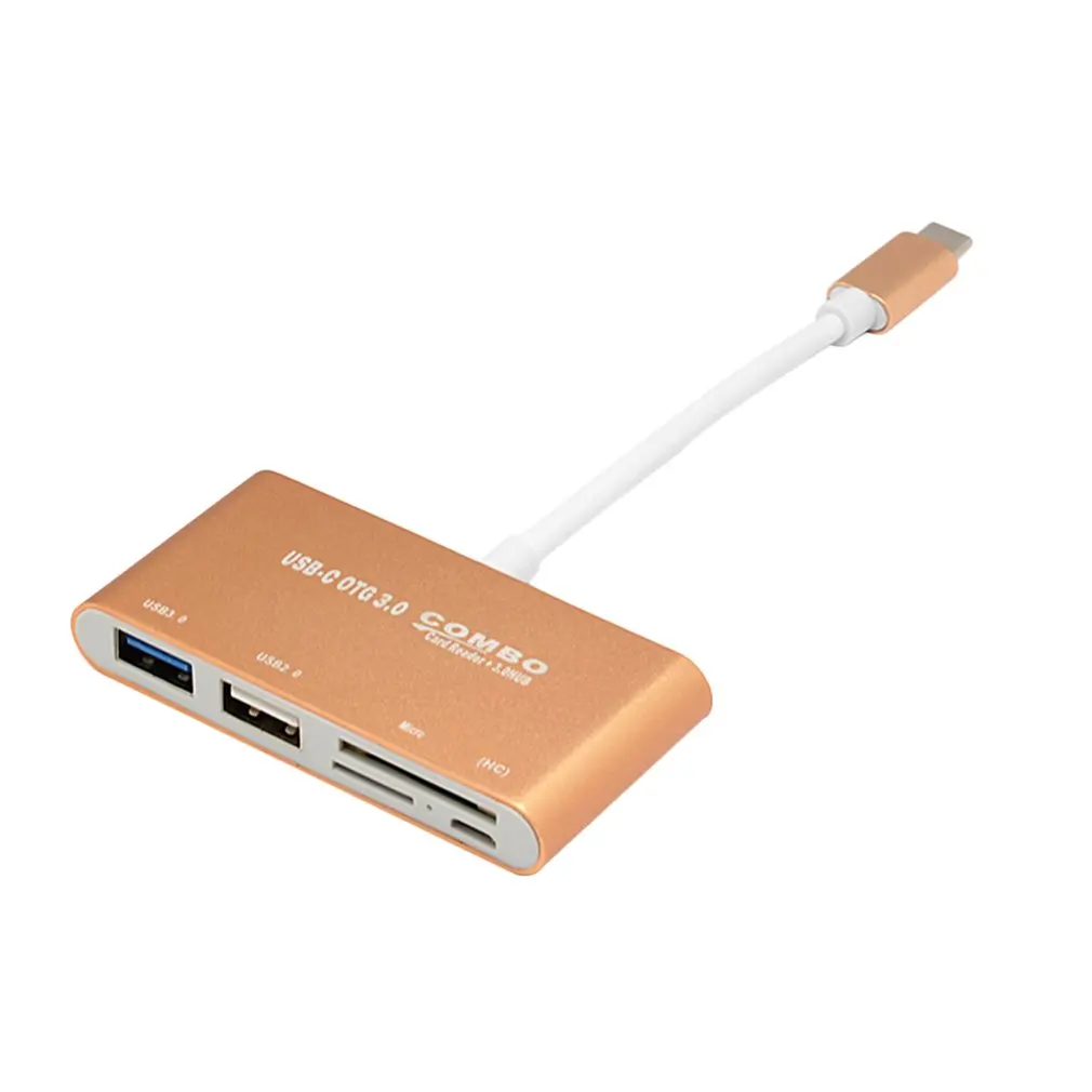 Тип C Интерфейс Поддержка USB3.0 концентратора безопасности цифровой памяти TF Card