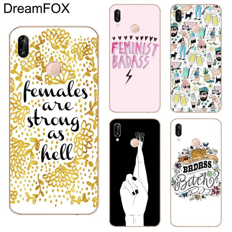 DREAMFOX K087 feminista задира Мягкие TPU силиконовый чехол для huawei Honor 6A 6C 7X9 10 P20 Lite pro P Smart |