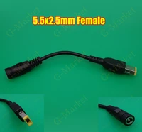 20x straight dc 5 5x2 5mm female for lenovo thinkpad x1 yoga13 notebook pin power adapter connector cord extension cable 14cm