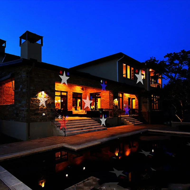 Рождественский Декор светодиодный проектор светильник Водонепроницаемый для