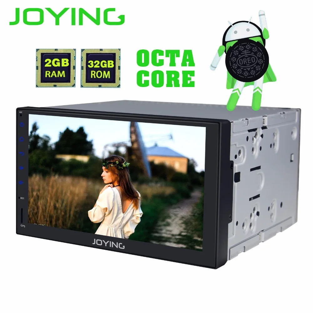 JOYING 2 DIN universal 7'' Android 8.0 car stereo 2GB RAM Octa 8 Core Radio GPS System Car Head unit Multimedia HD Player no DVD |