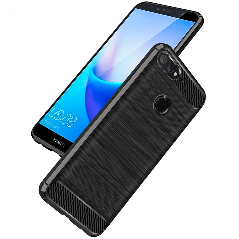 Phone Case for Huawei Y6 Prime 2018 Silicone Cover Shockproof Rugged Rubber TPU Soft 5.7&quot |